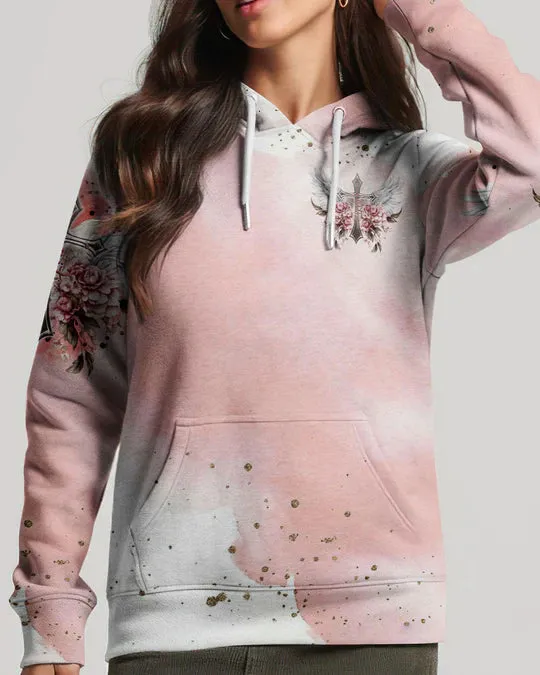 Christianartbag 3D T-Shirt For Women, I Believe There Are Angels Among Us Floral Wings Women's All Over Print Shirt, Christian Shirt, Faithful Fashion, 3D Printed Shirts for Christian Women