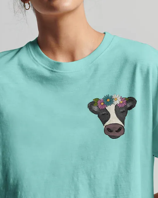 Christianartbag 3D T-Shirt For Women, The Joy Of The Lord Cow Women's All Over Print Shirt, Christian Shirt, Faithful Fashion, 3D Printed Shirts for Christian Women