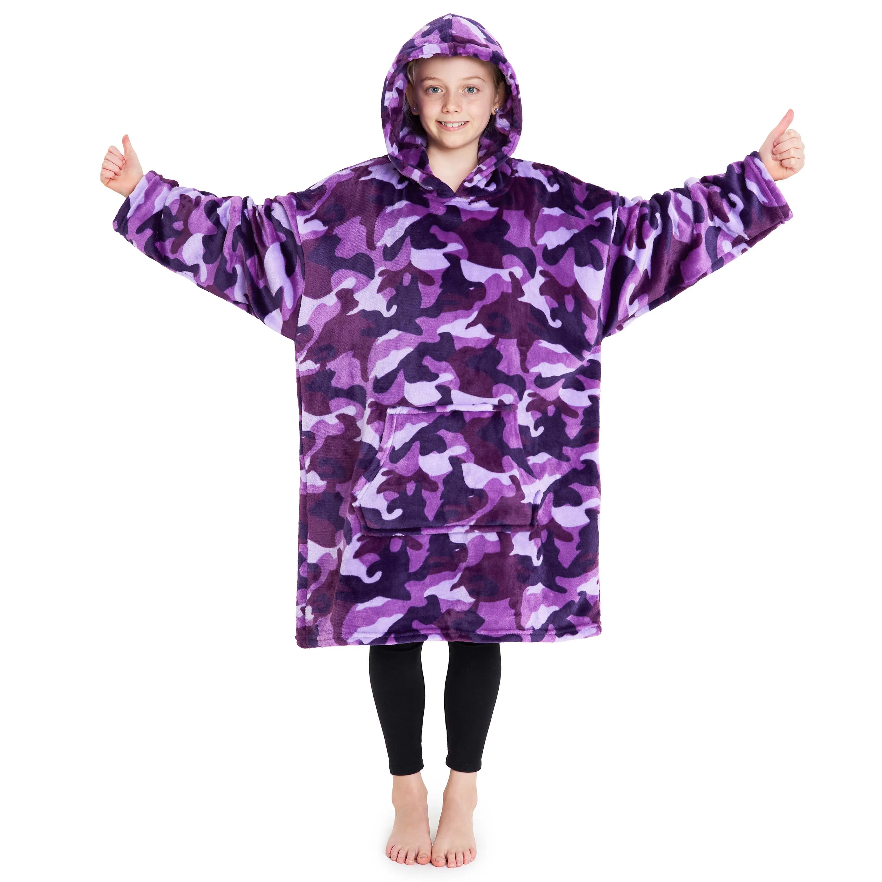 CityComfort Girls Oversized Blanket Hoodie Kids Fleece Fluffy Hoodies