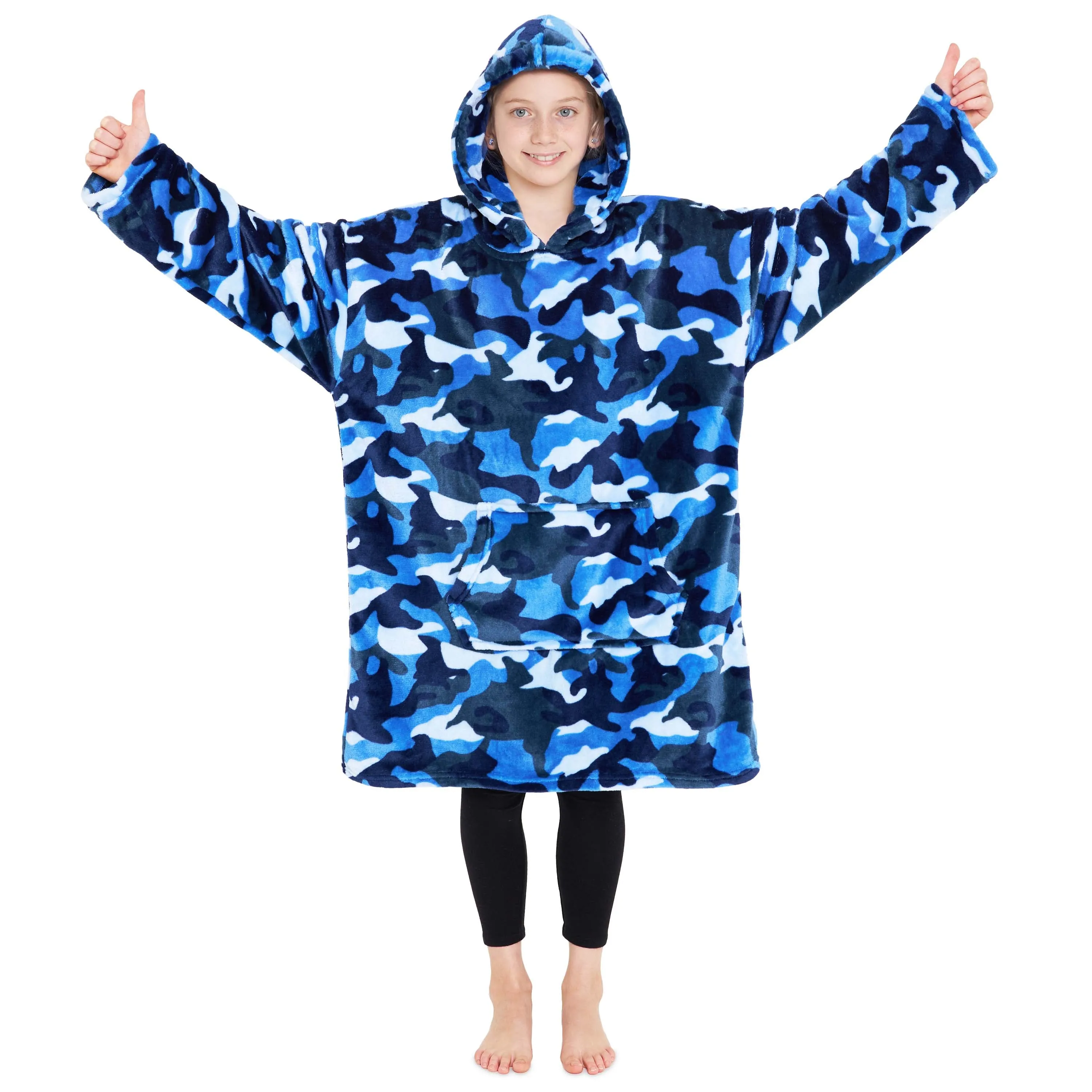 CityComfort Girls Oversized Blanket Hoodie Kids Fleece Fluffy Hoodies