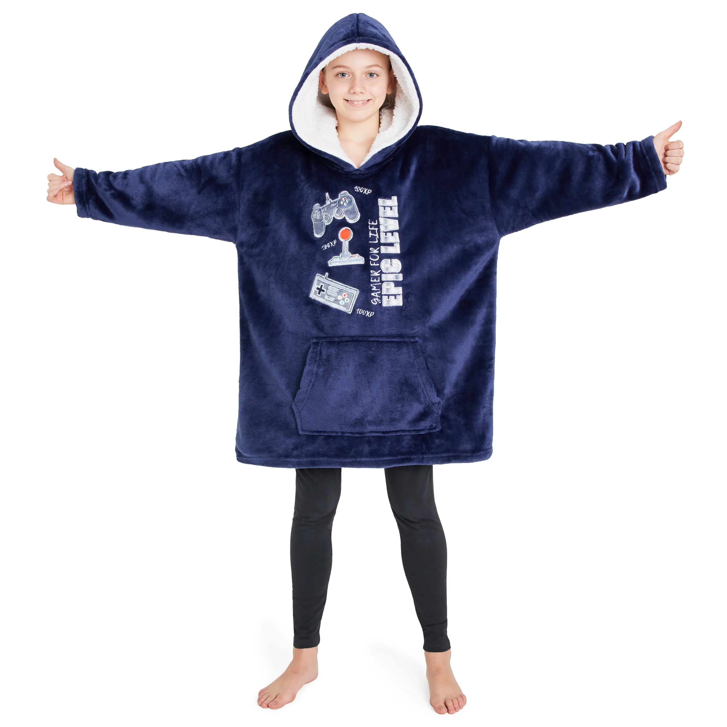 CityComfort Hoodie For Boys, Fleece Oversized Hoodie Blanket