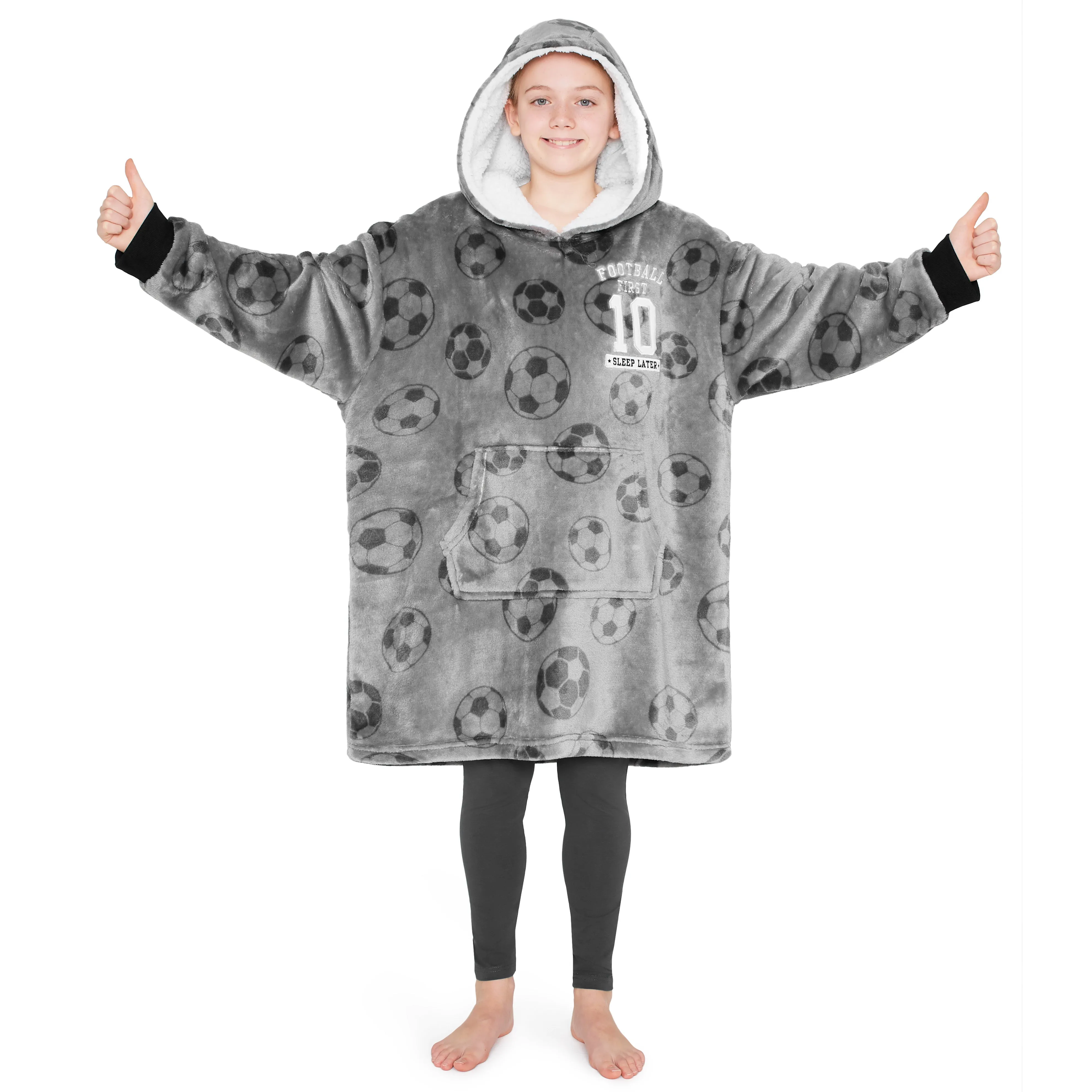 CityComfort Hoodie For Boys, Fleece Oversized Hoodie Blanket
