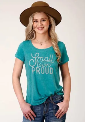 CL03-039-0513-0192 Ladies S/S Shirt "Small Town Proud"