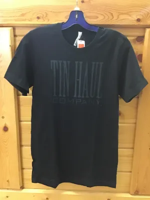CL10-076-0501-0895-XL-Black Tin Haul T Shirt Long Letters Logo