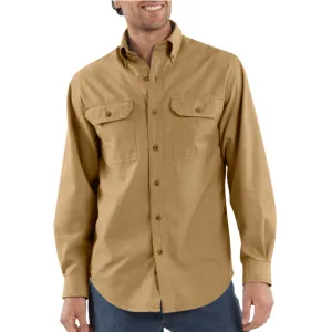 CL104368-XL-TanC Carhartt Mens Pocket L/S Shirt