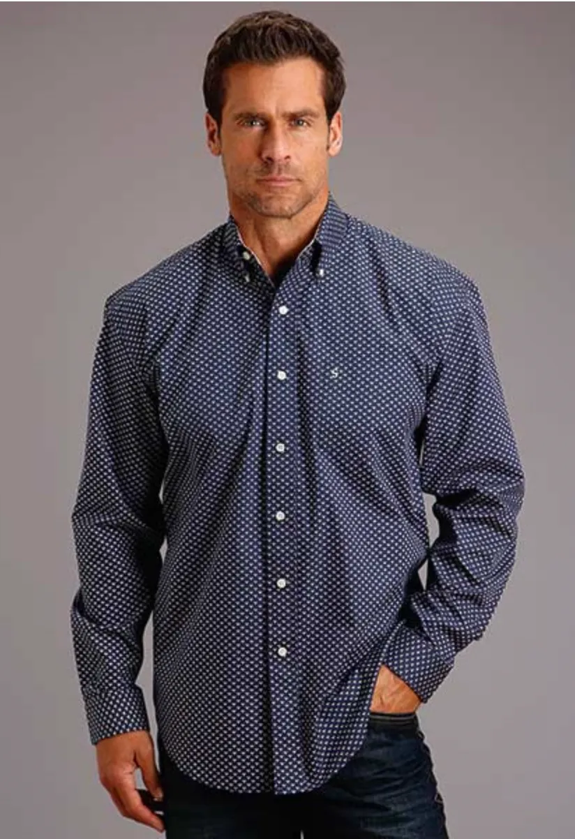 CL11-001-0526-1060 Mens L/S Shirt Stetson Polaris Geo