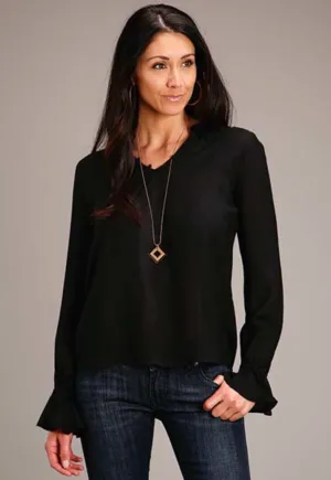CL11-050-0592-0104 Womens L/S Blouse- Stetson Herringbone Twill
