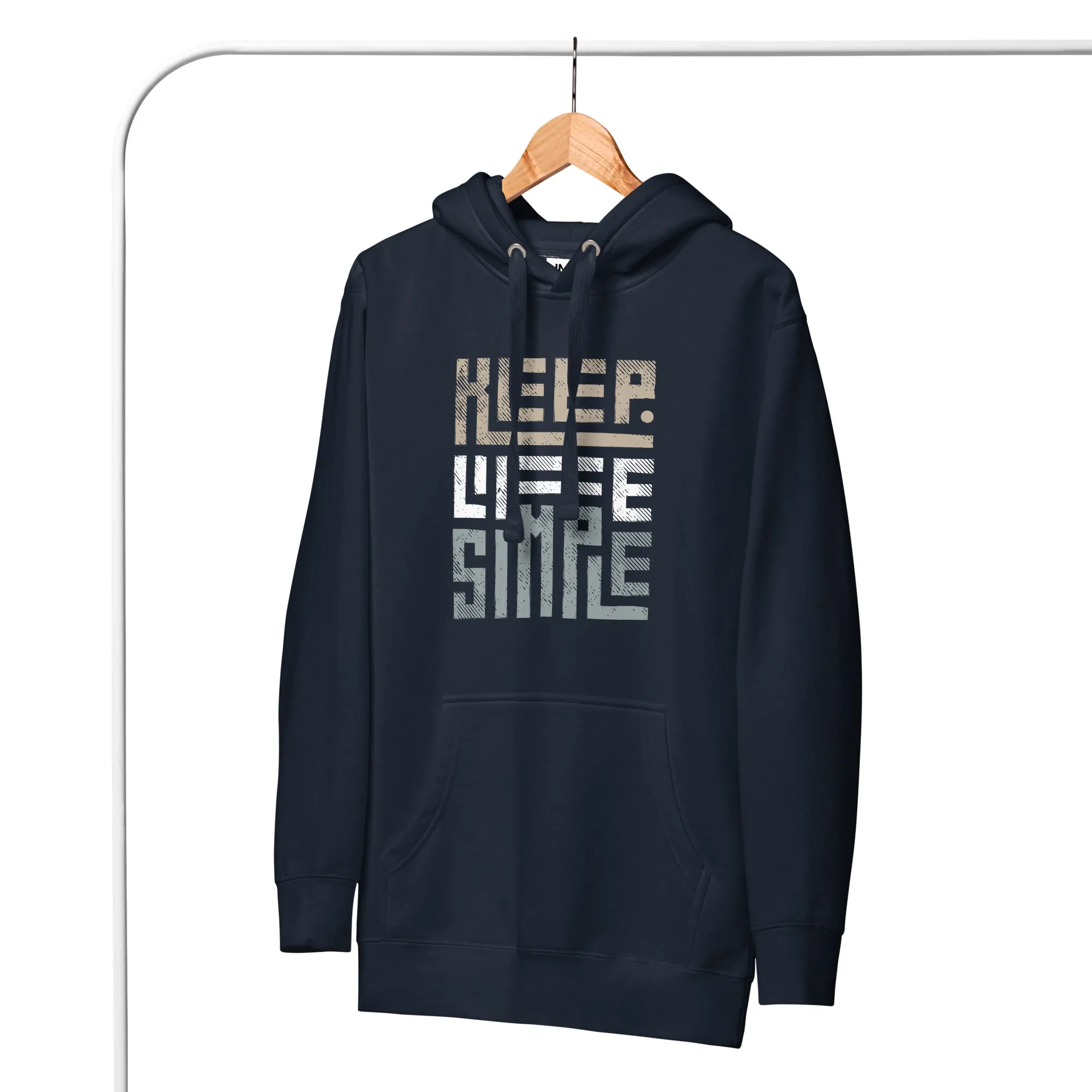 CLASSIC EVERYDAY MEN'S HOODIE KEEP LIFE SIMILE BLENDS