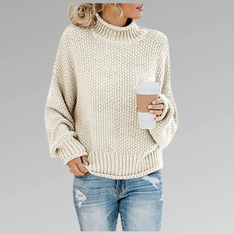 Classic - knitted sweater with collar