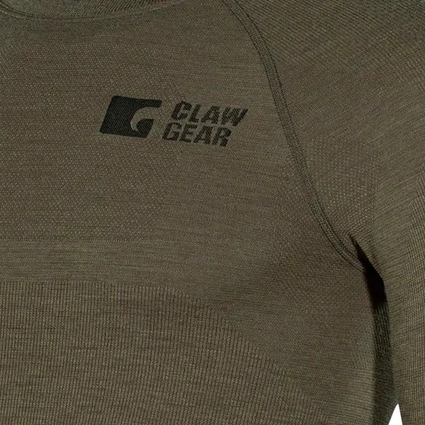 Clawgear Longsleeve Merino Seamless stonegrey olive