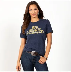 CLCTT7385008-Navy Cruel Girl T-Shirt Womens "I'M WITH THE RANCHERS"