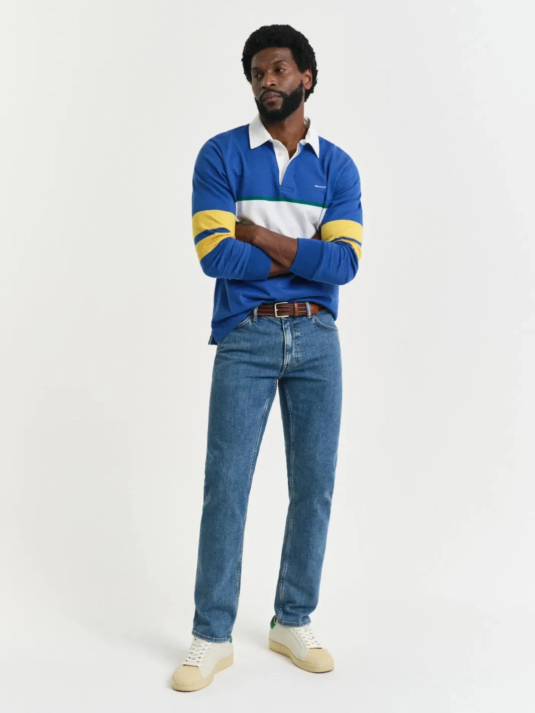 CLEAN WASH JEANS Blå
