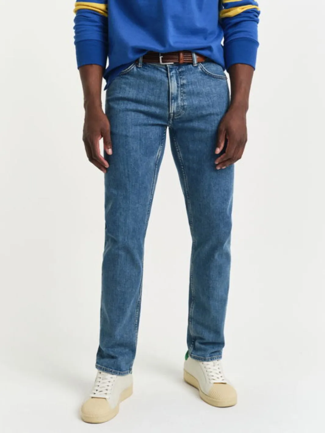 CLEAN WASH JEANS Blå