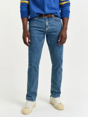 CLEAN WASH JEANS Blå