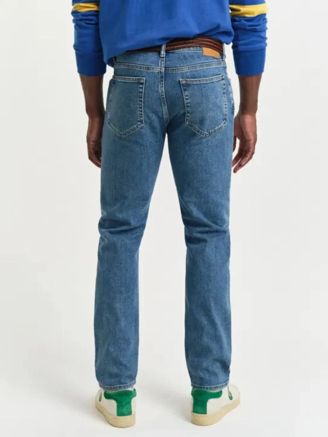 CLEAN WASH JEANS Blå