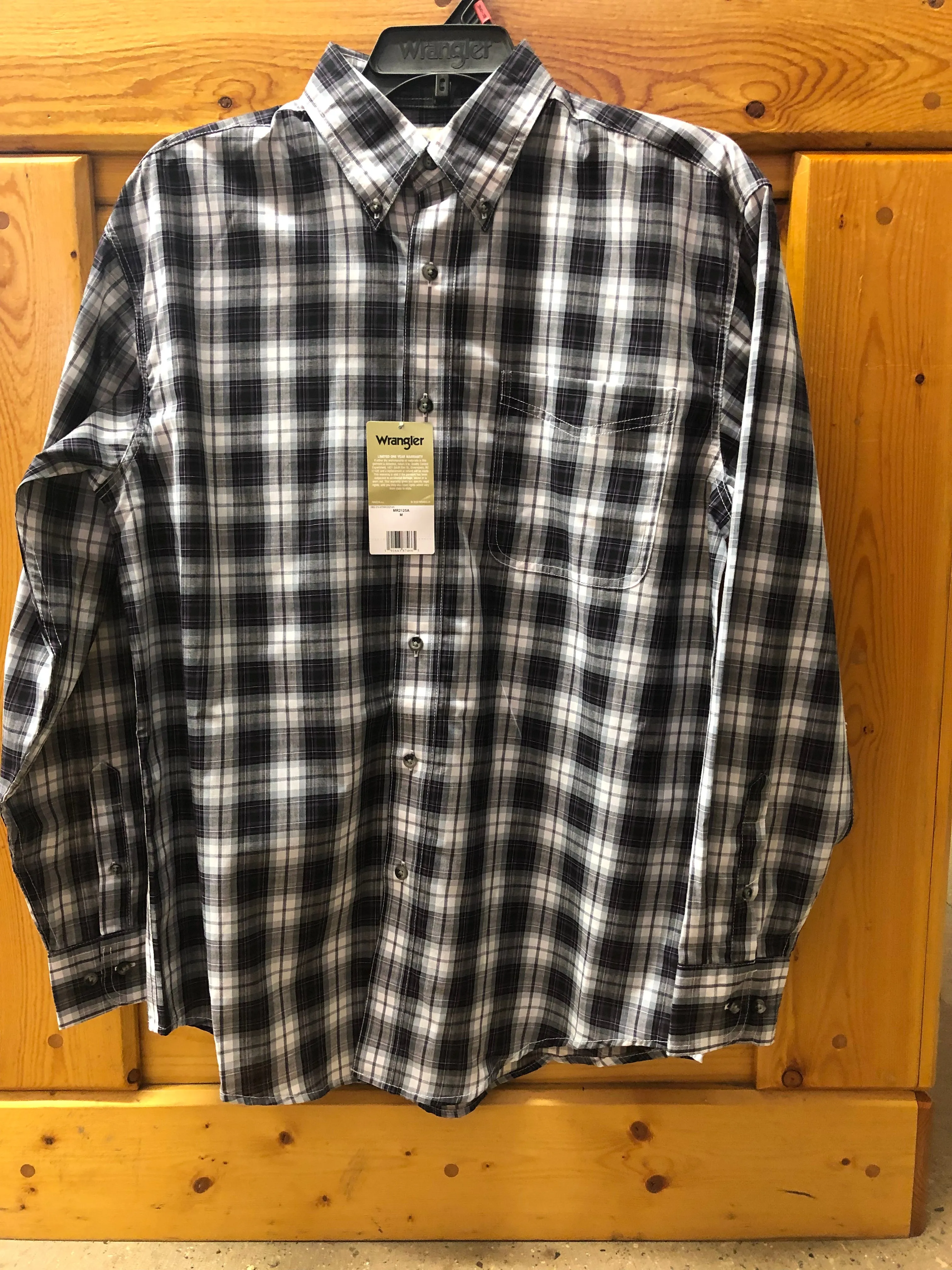 CLMR2125A-L-4 Colors Wrangler Shirt L/S Plaid "Riata"