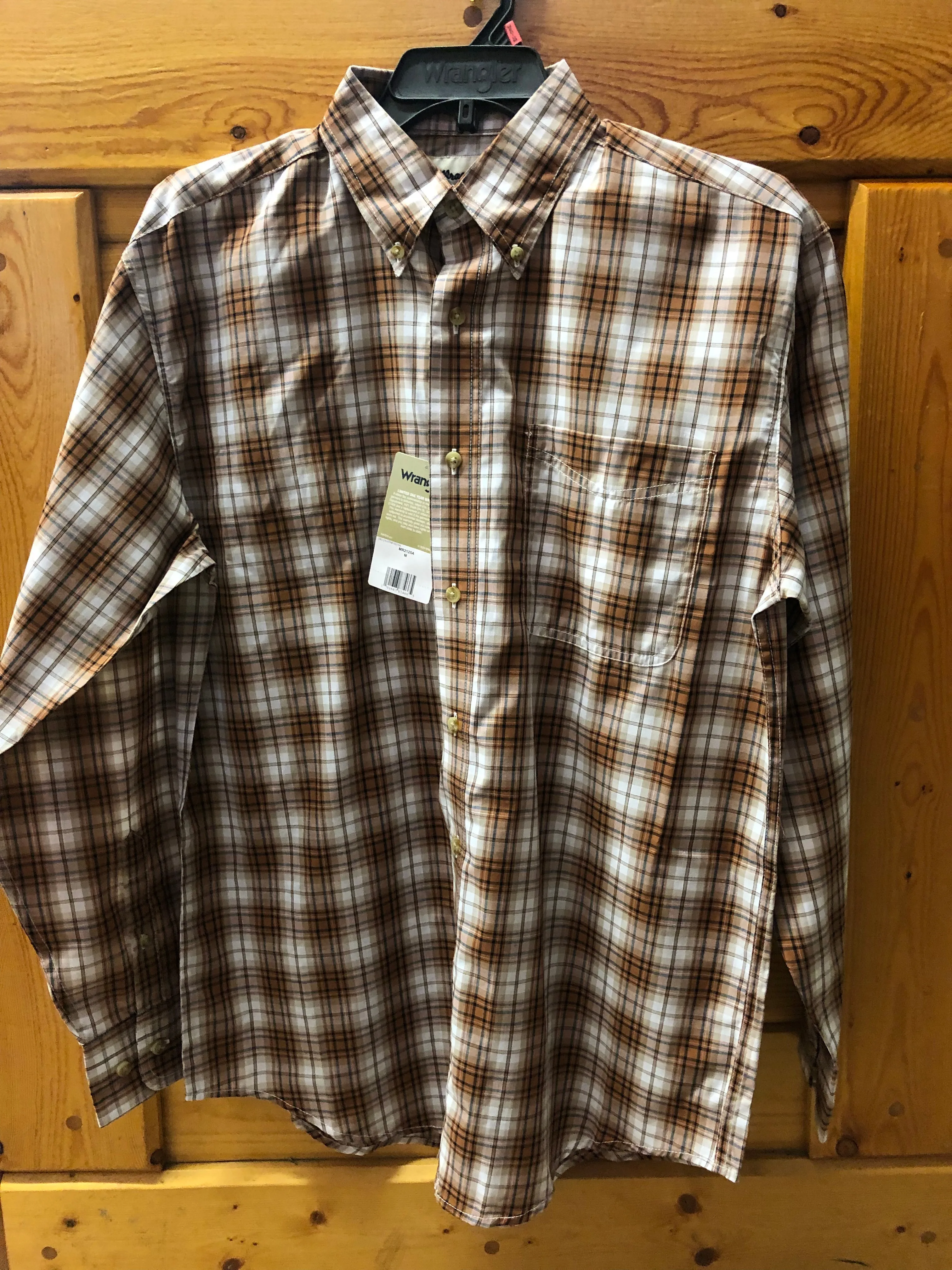CLMR2125A-L-4 Colors Wrangler Shirt L/S Plaid "Riata"