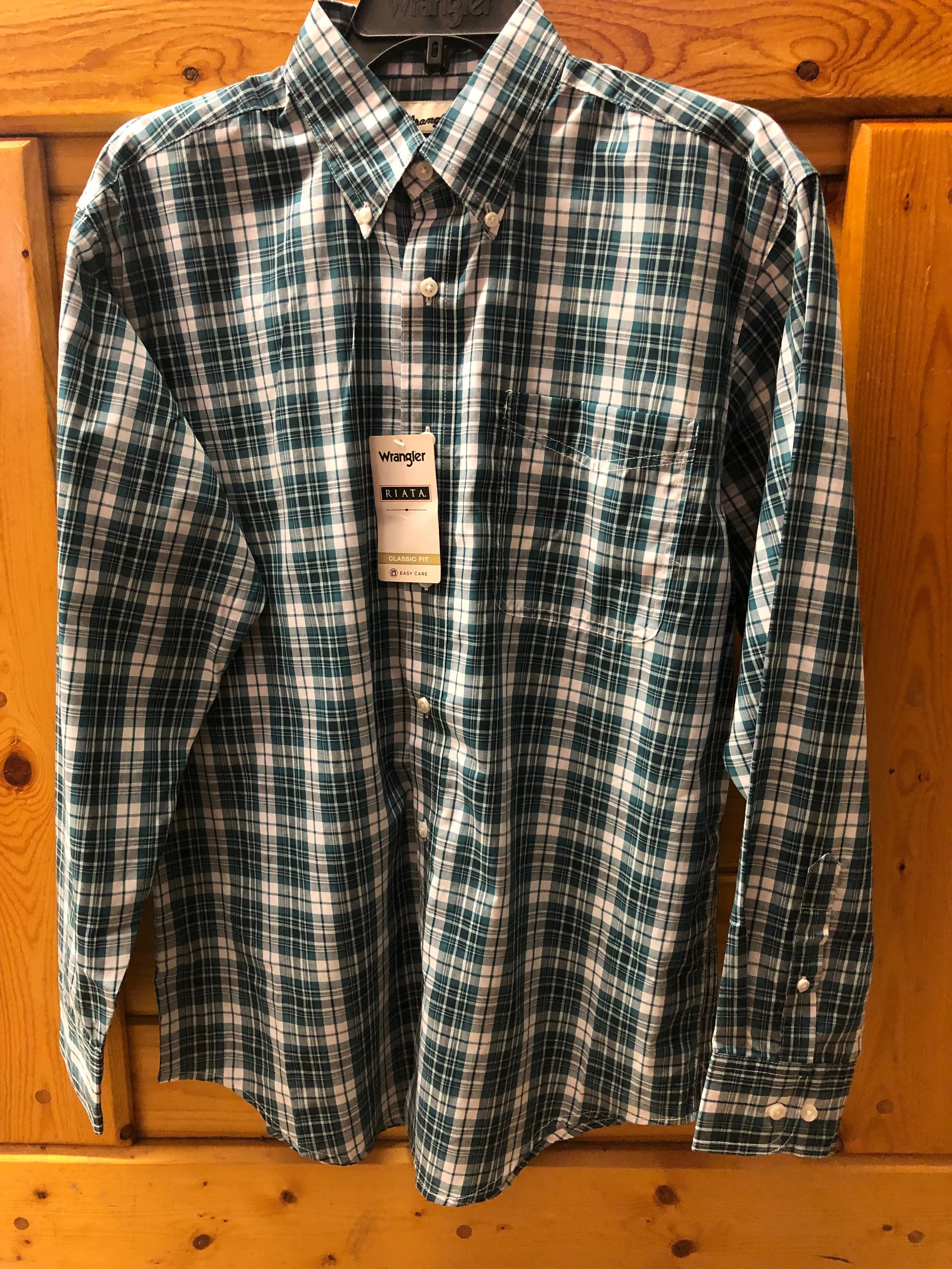 CLMR2125A-L-4 Colors Wrangler Shirt L/S Plaid "Riata"