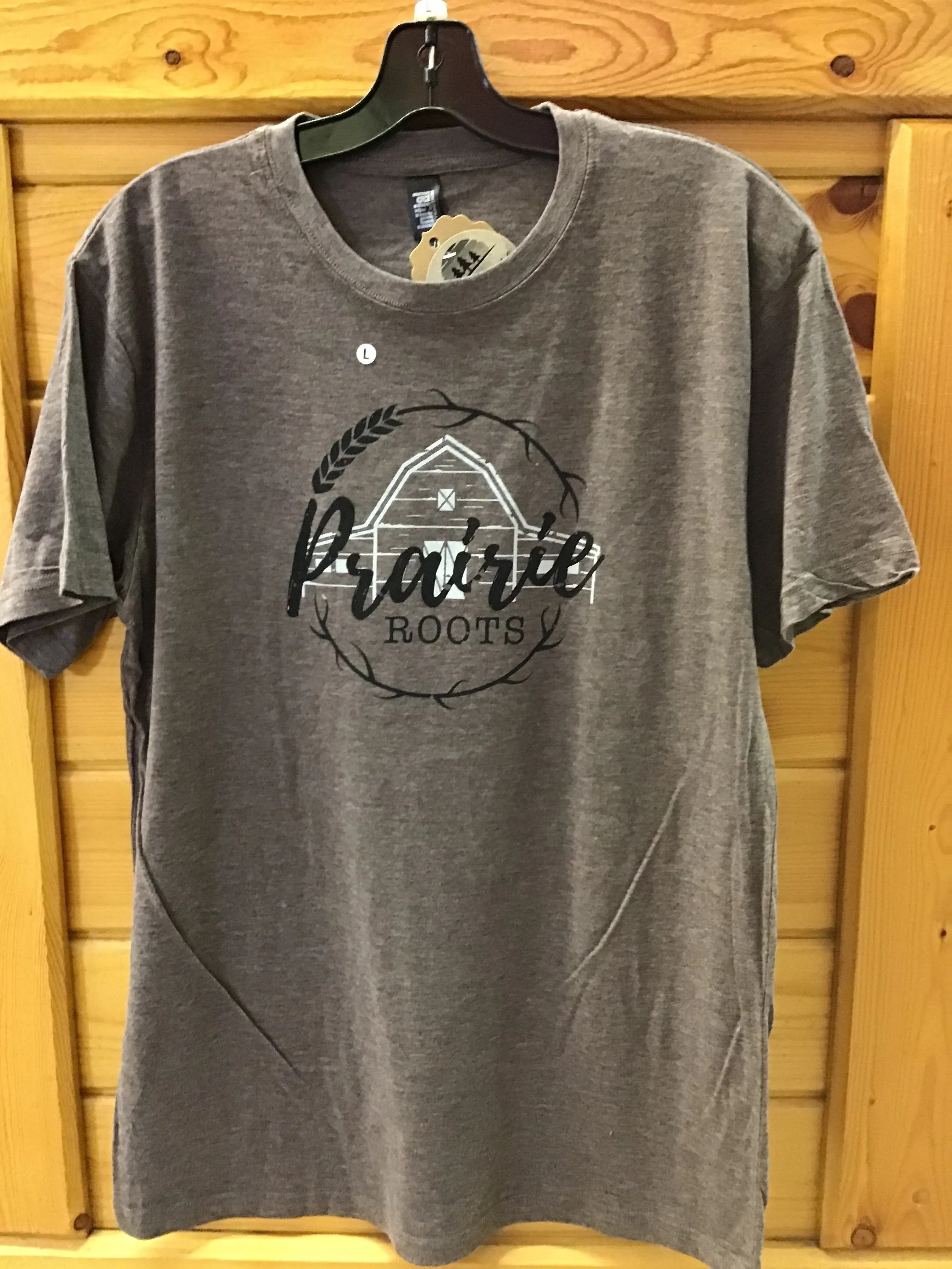 CLPrairieRootsTee-S-HthBrn Mens Prairie Roots Tee