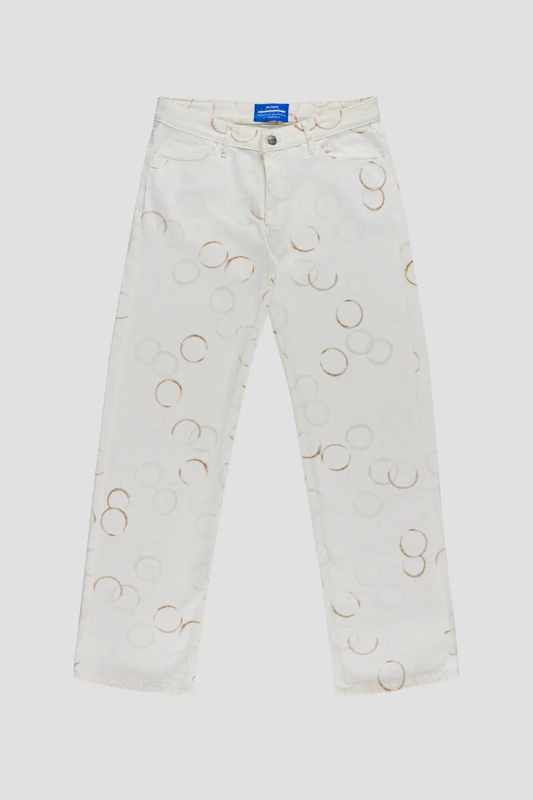Coaster Pants Off White & Brown