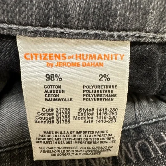 CoH Rocket high rise skinny jeans. Dark grey destroyed. Great condition.➿