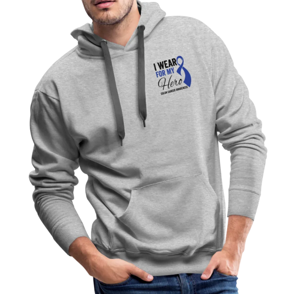 Colon Cancer Strength Flag Men’s Premium Hoodie