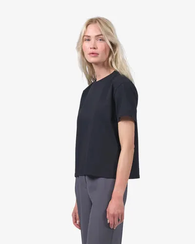 COLORFUL STANDARD Organic Boxy Crop Tee faded grey