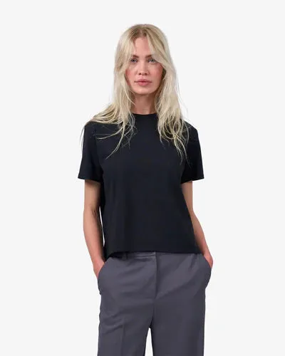 COLORFUL STANDARD Organic Boxy Crop Tee faded grey