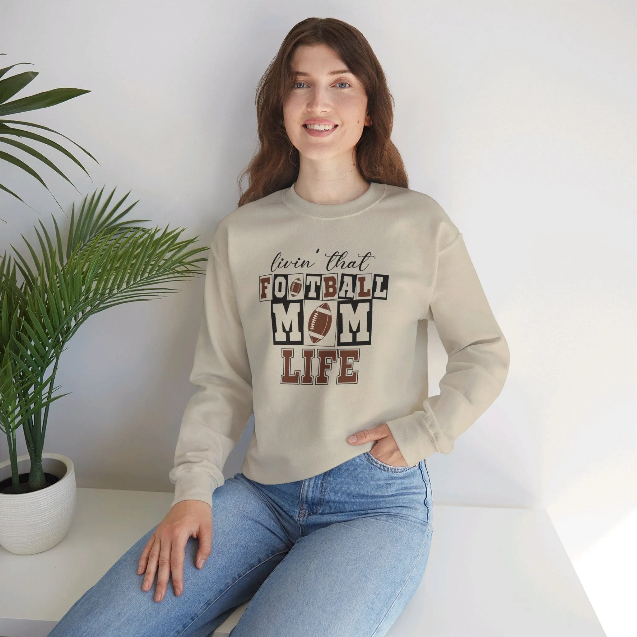 Comfy Football Mom Sweatshirt