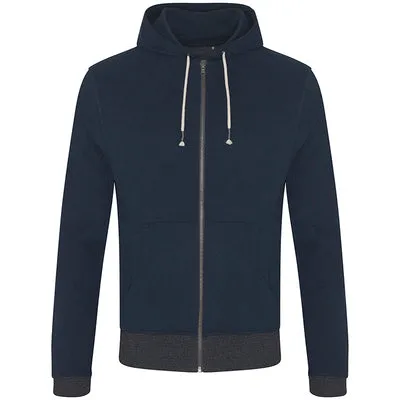 Contrast Zipped Recycled Hoodie