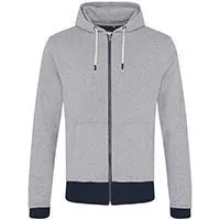 Contrast Zipped Recycled Hoodie
