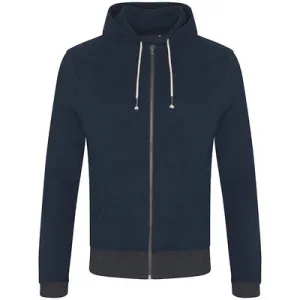 Contrast Zipped Recycled Hoodie