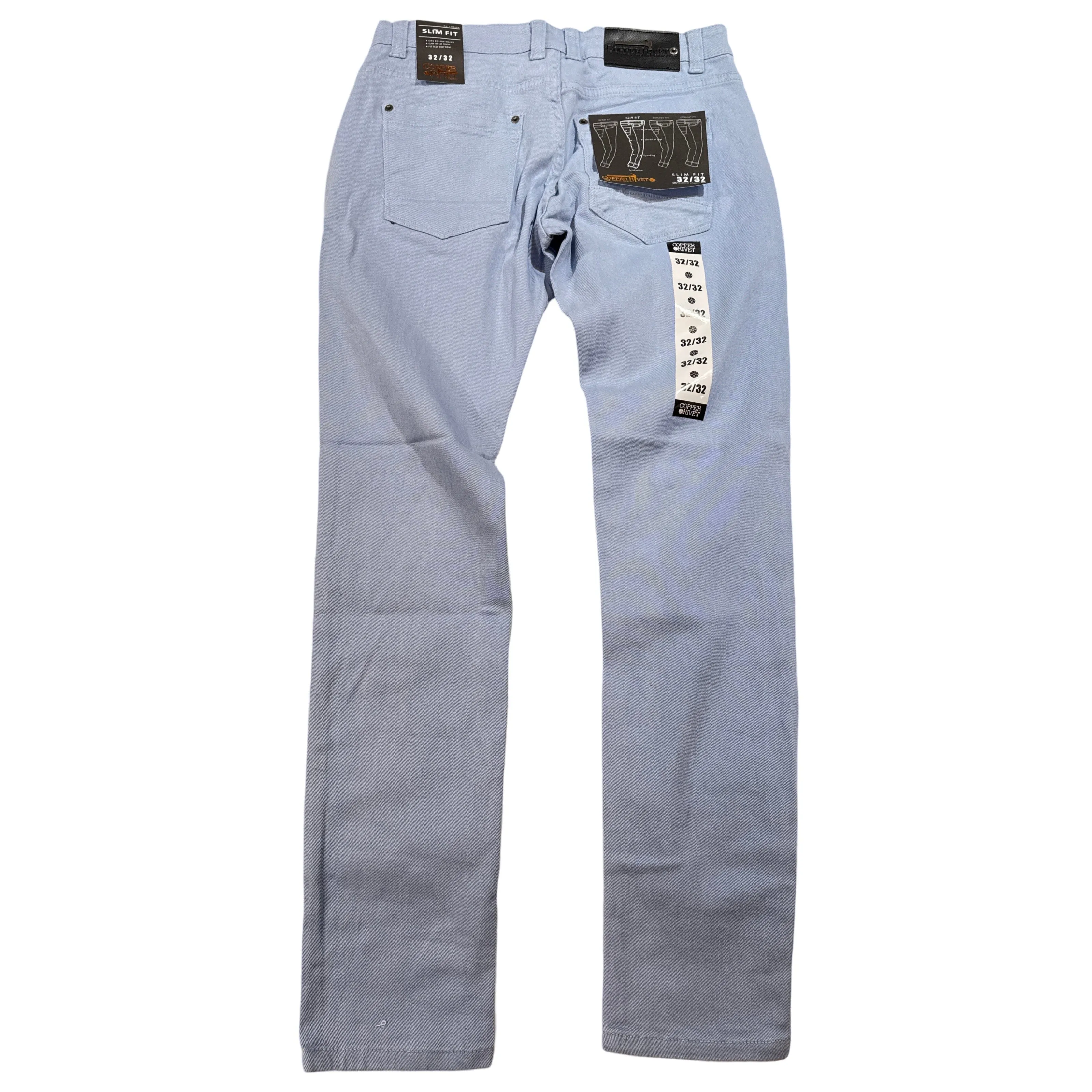CopperRivet Blue Denim Pants with Stretch