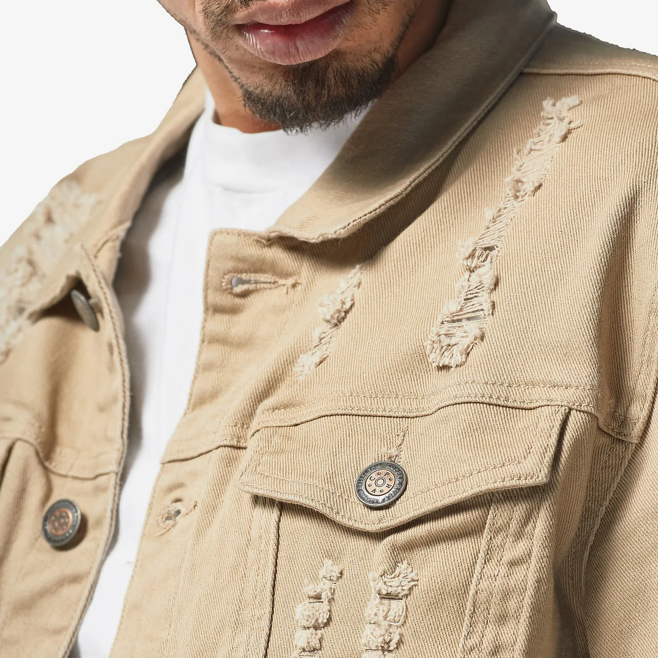 CopperRivet Khaki Denim Jacket