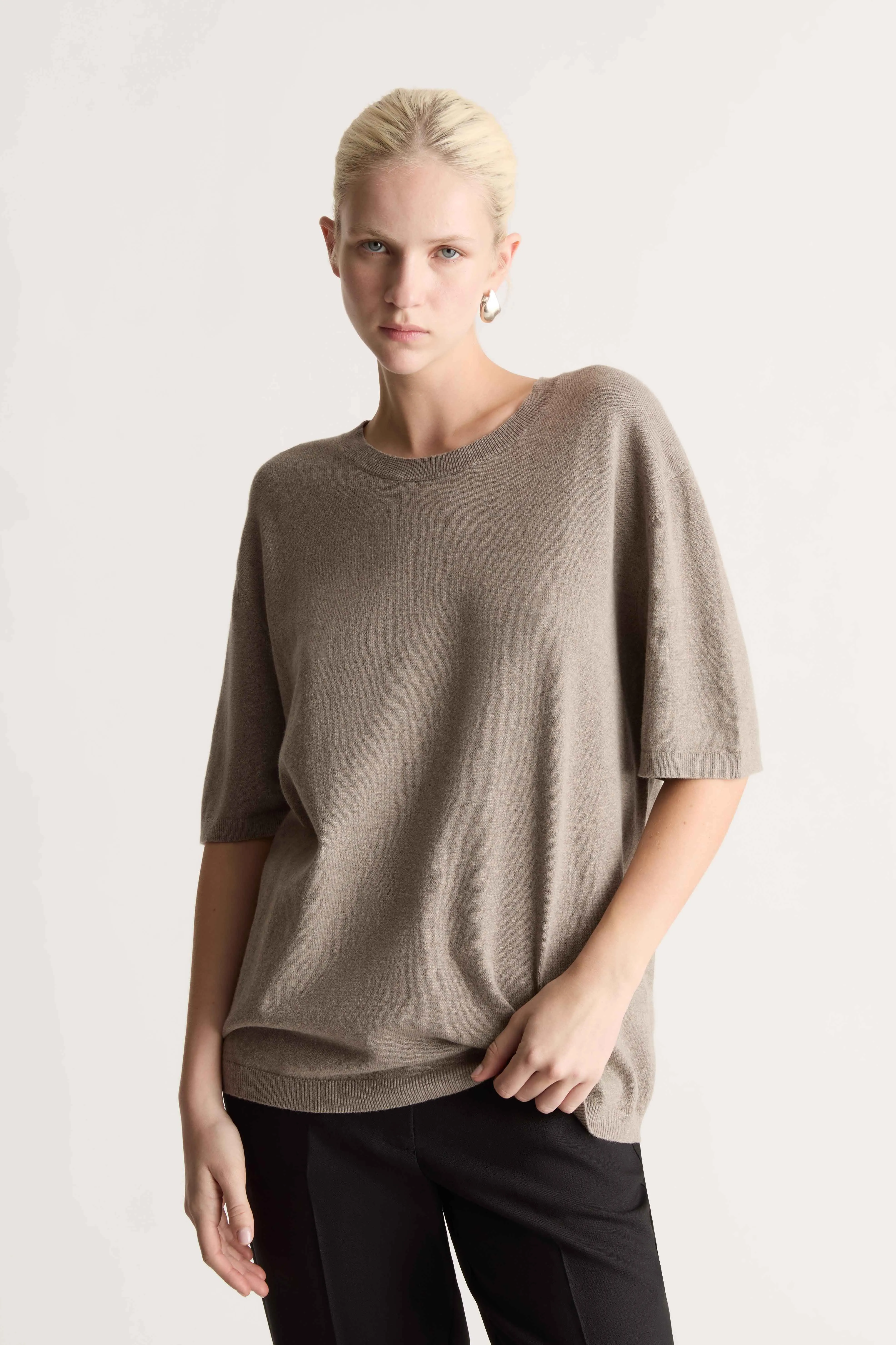 Cotton Cashmere Oversized Tee