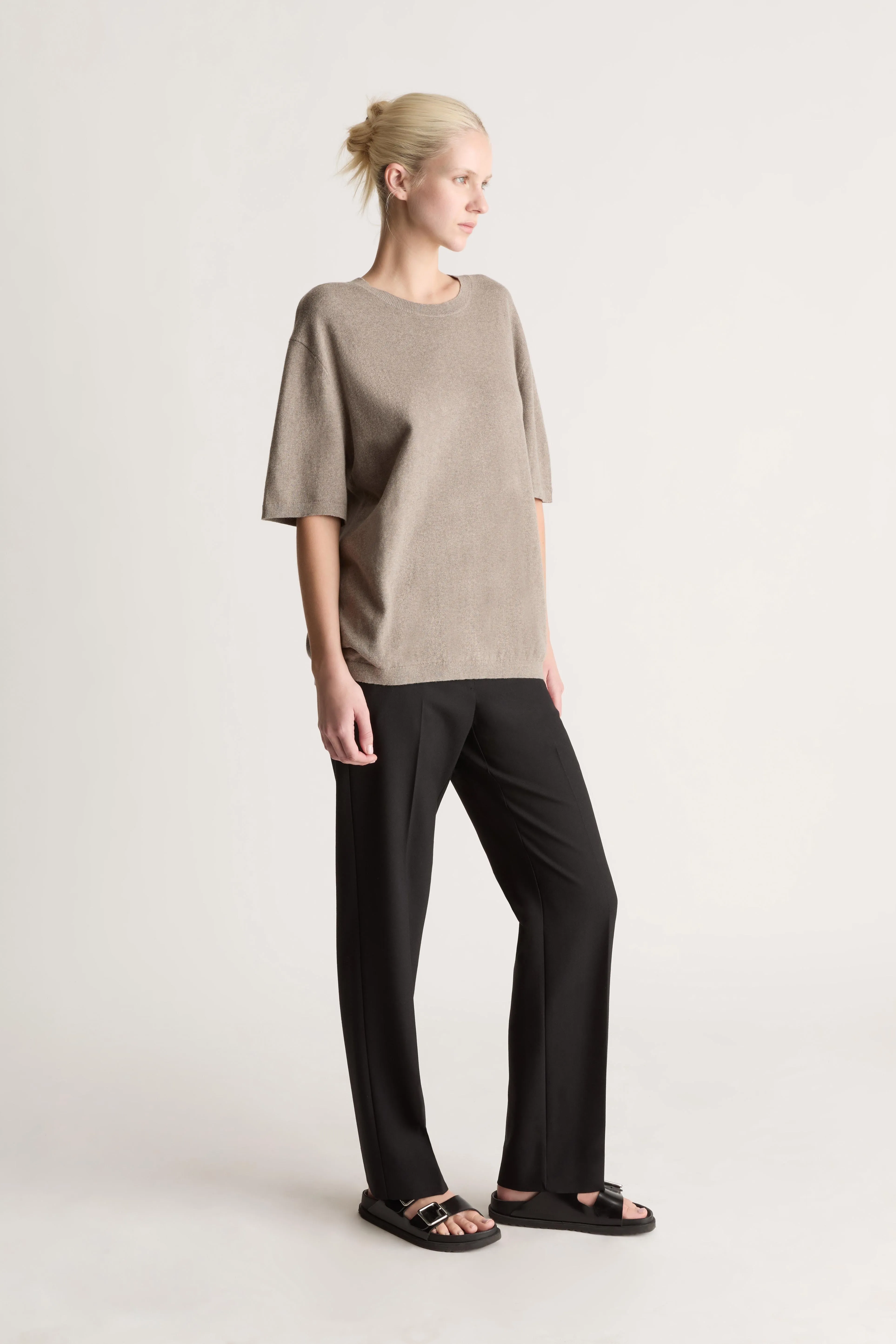 Cotton Cashmere Oversized Tee