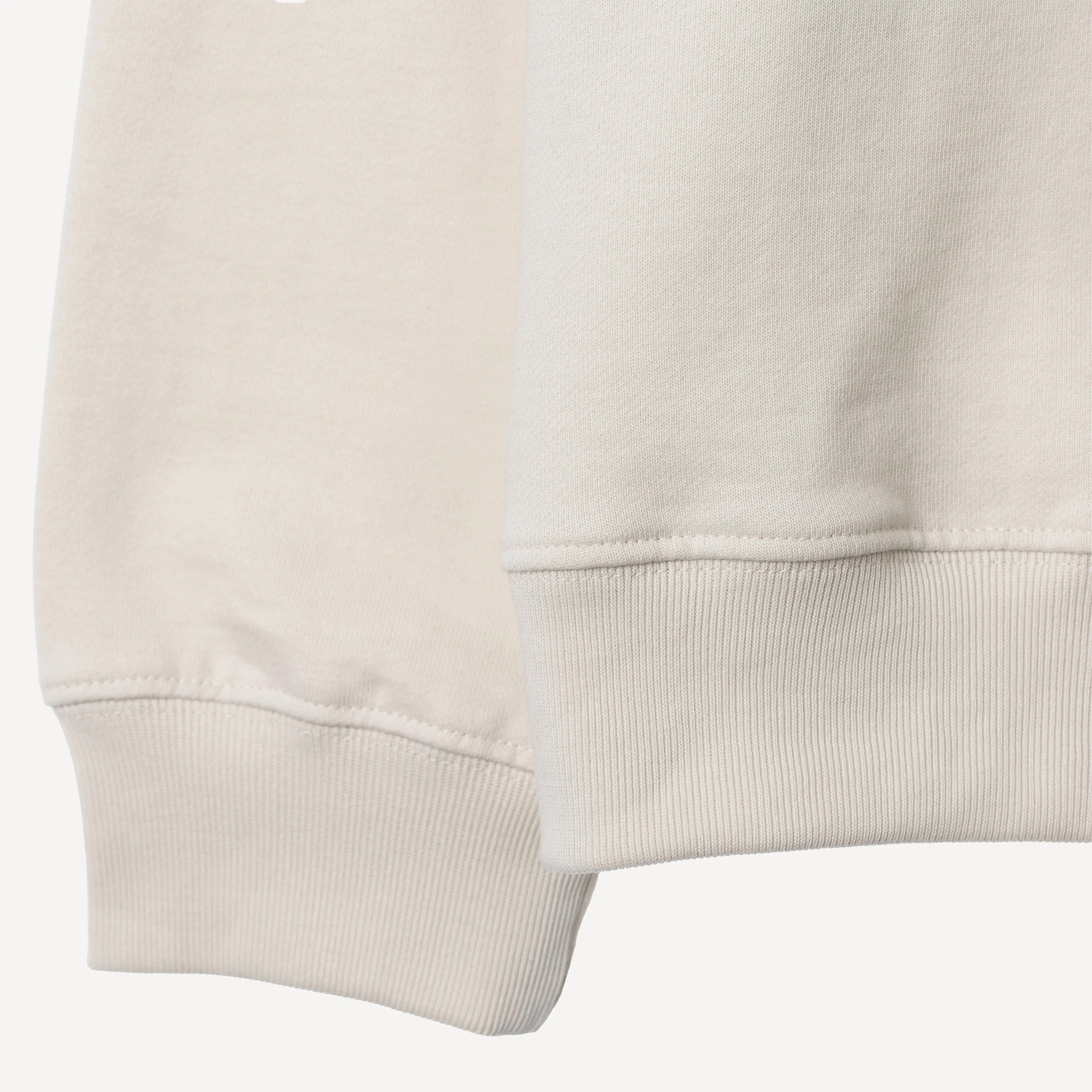 Crewneck Pullover Sweatshirt with Embroidered Icon - White Onyx / Tako Tuesdays