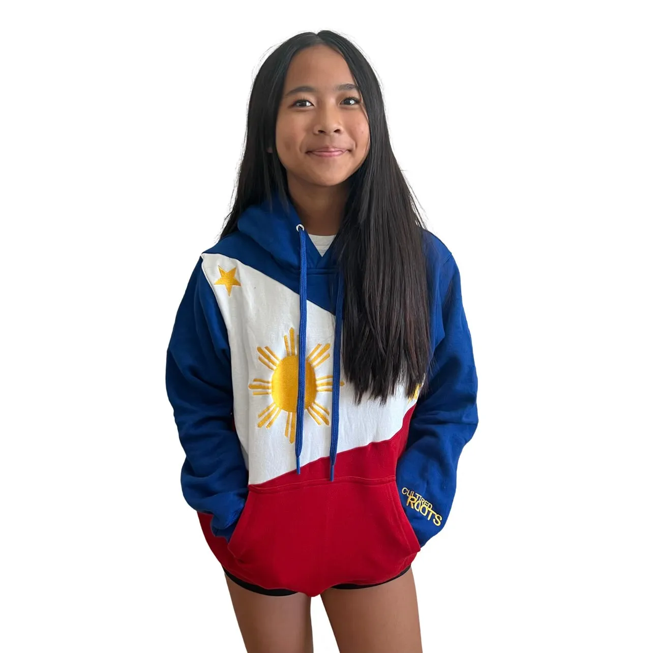 Cultured Roots Philippines Flag 3 Stars and Sun Hoodies