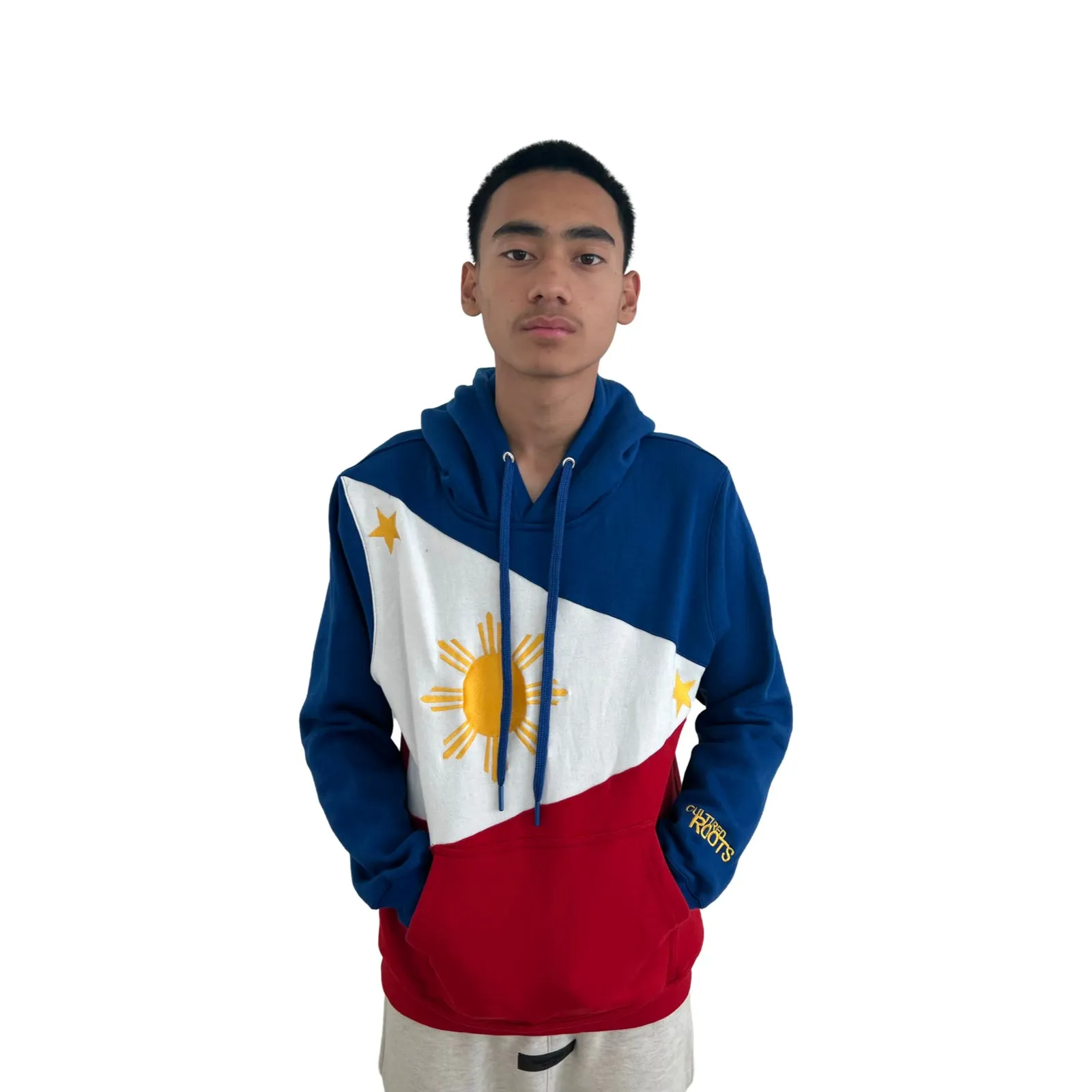 Cultured Roots Philippines Flag 3 Stars and Sun Hoodies