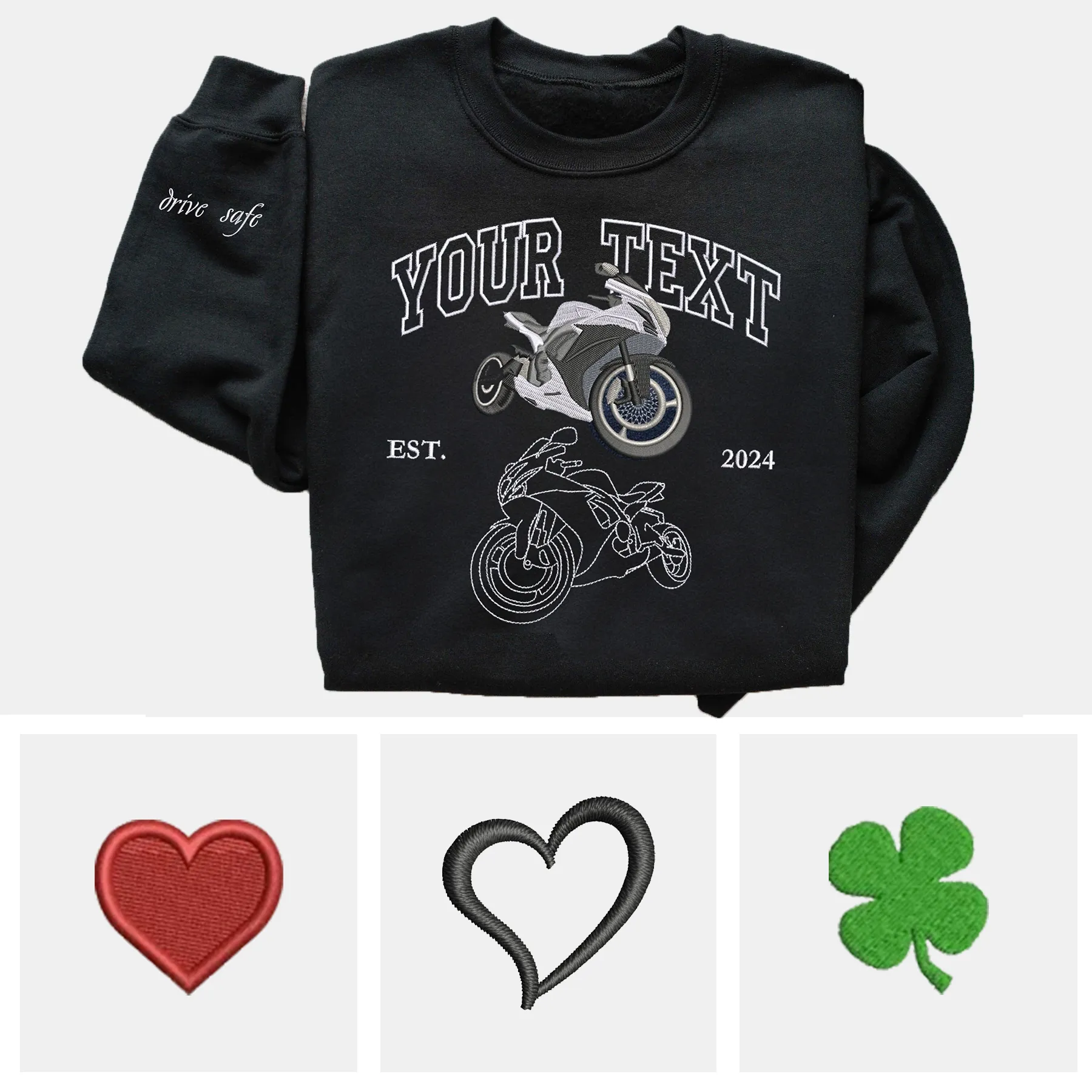 Custom Embroidered Car Hoodie