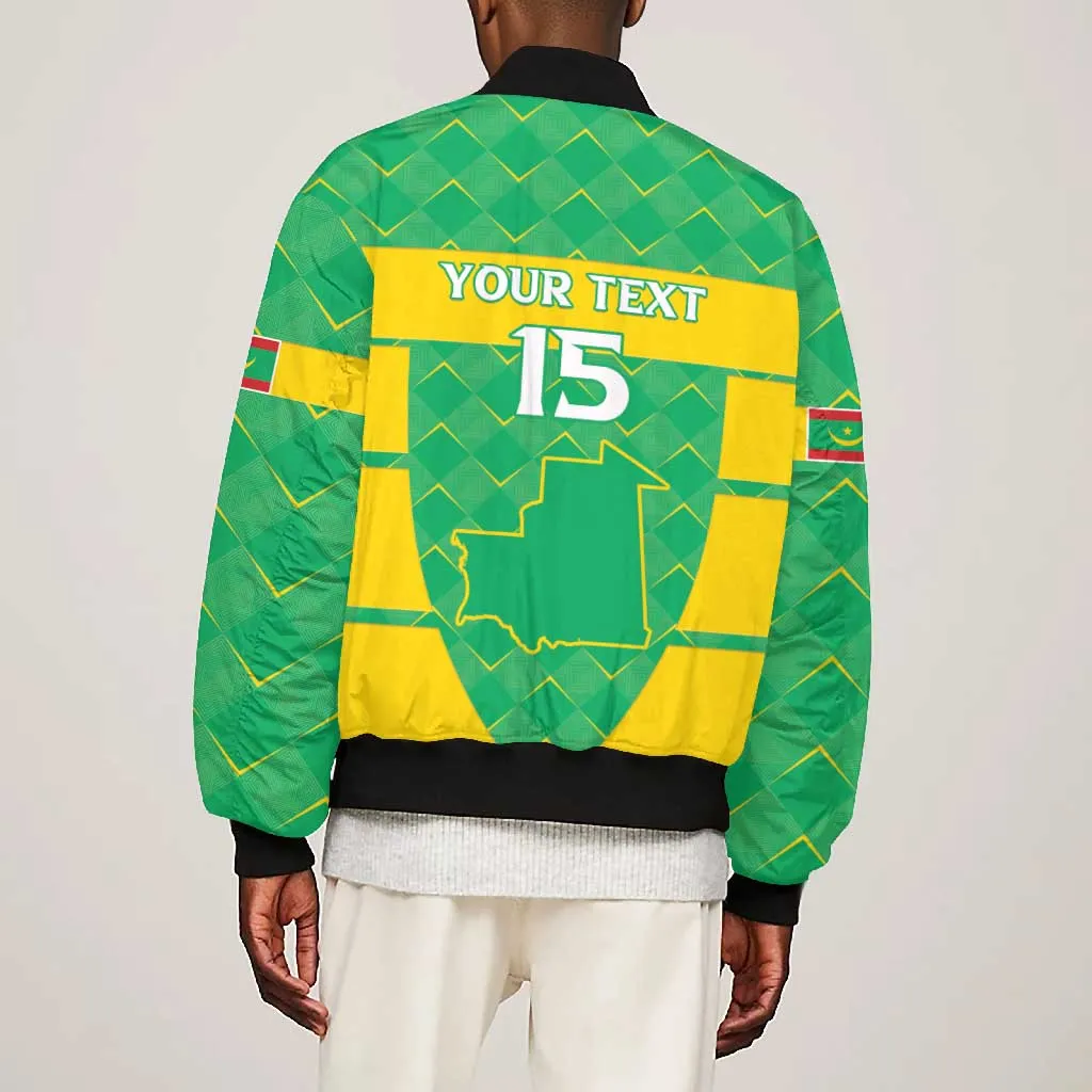 Custom Mauritania Beach Soccer 2025 Bomber Jacket Allez Al-Murabitun LT15