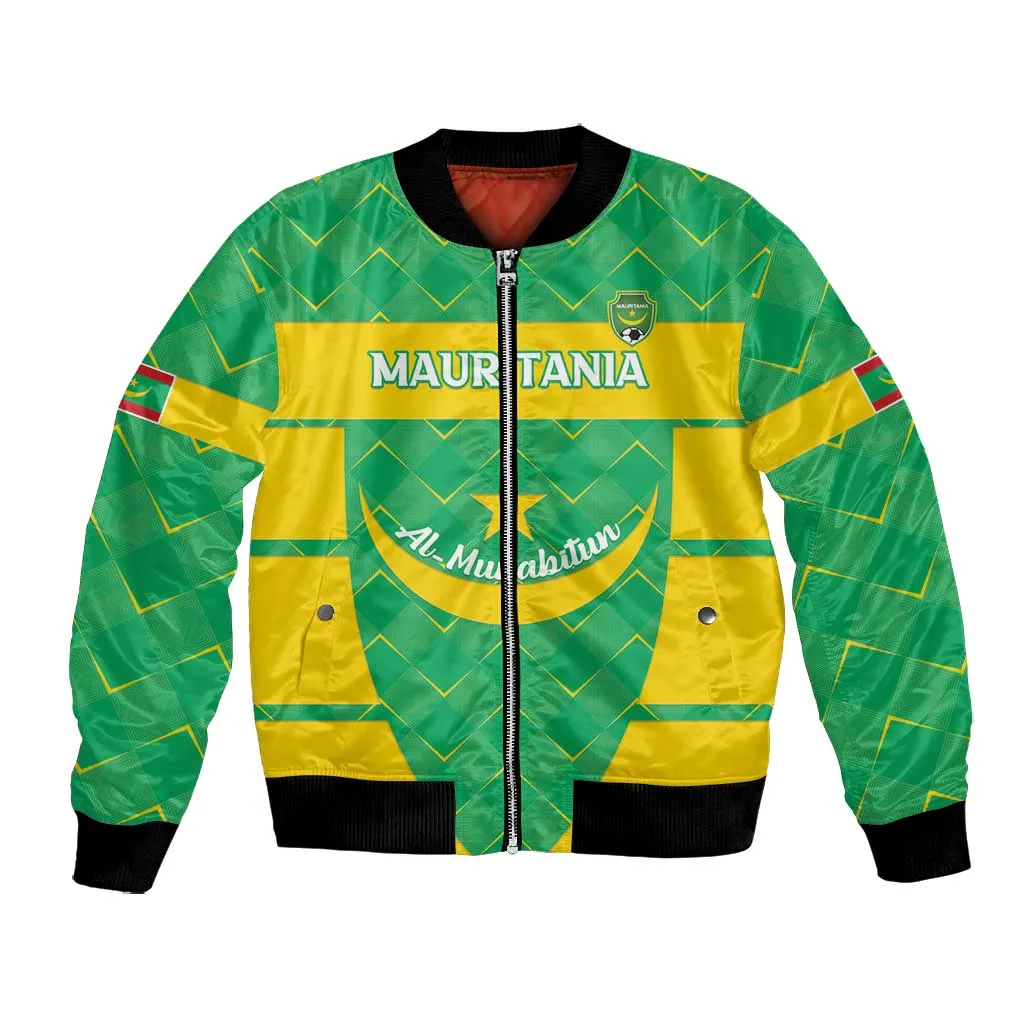 Custom Mauritania Beach Soccer 2025 Bomber Jacket Allez Al-Murabitun LT15