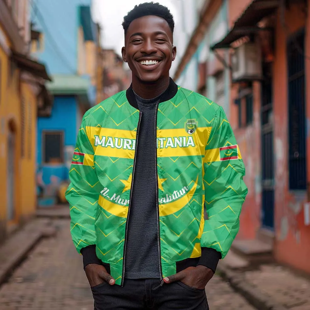 Custom Mauritania Beach Soccer 2025 Bomber Jacket Allez Al-Murabitun LT15