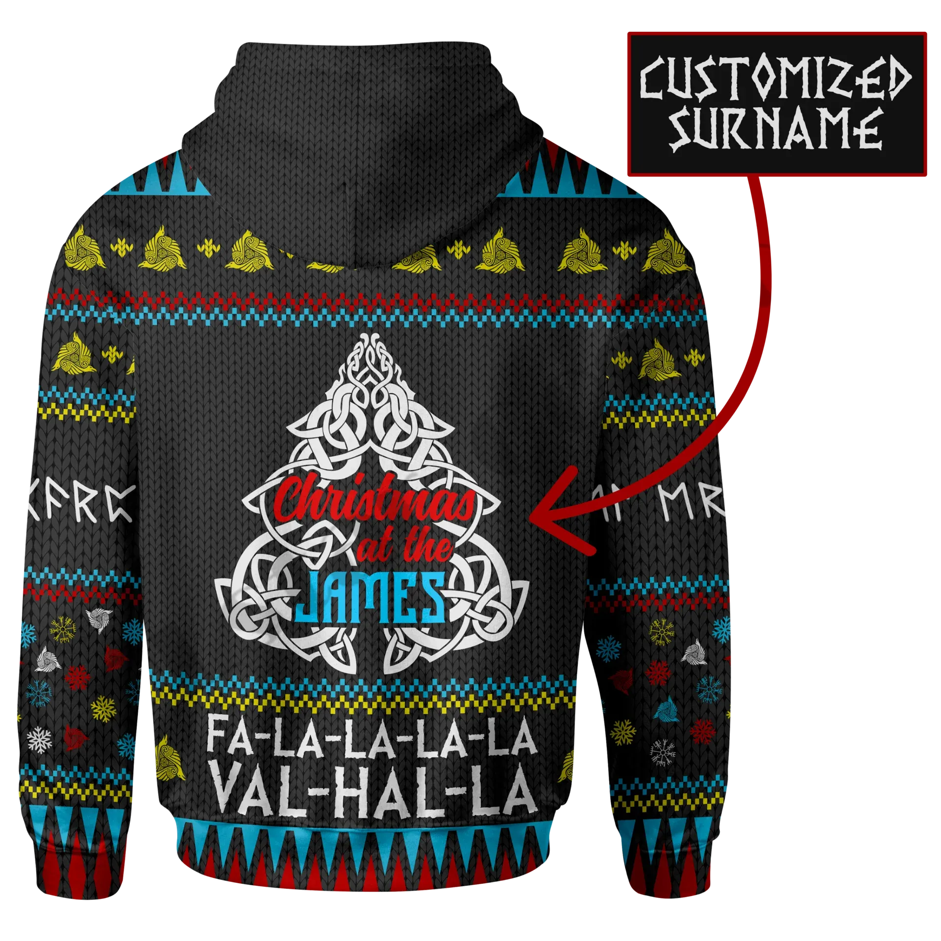 Custom Name Valhalla Viking Hoodies - Personalized Streetwear for Adventurous Souls
