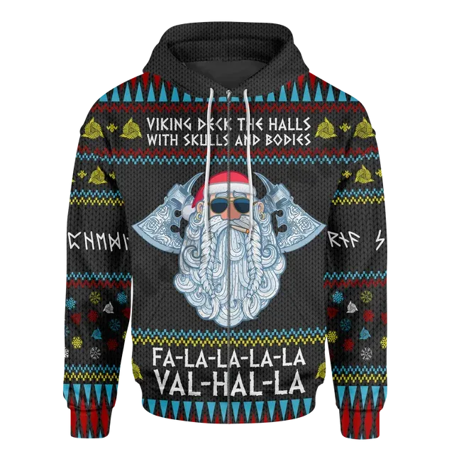 Custom Name Valhalla Viking Hoodies - Personalized Streetwear for Adventurous Souls