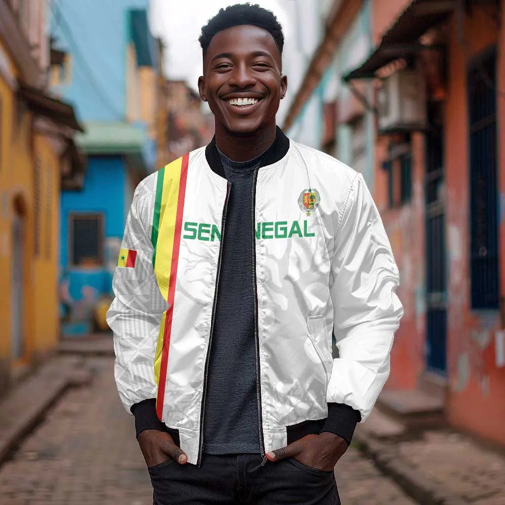 Custom Senegal Football Bomber Jacket We Are Champions LT15