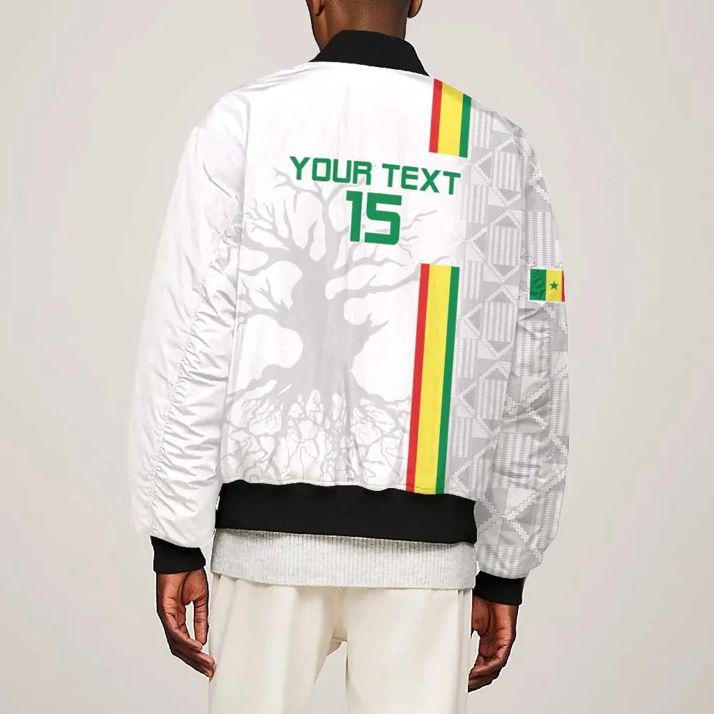 Custom Senegal Football Bomber Jacket We Are Champions LT15
