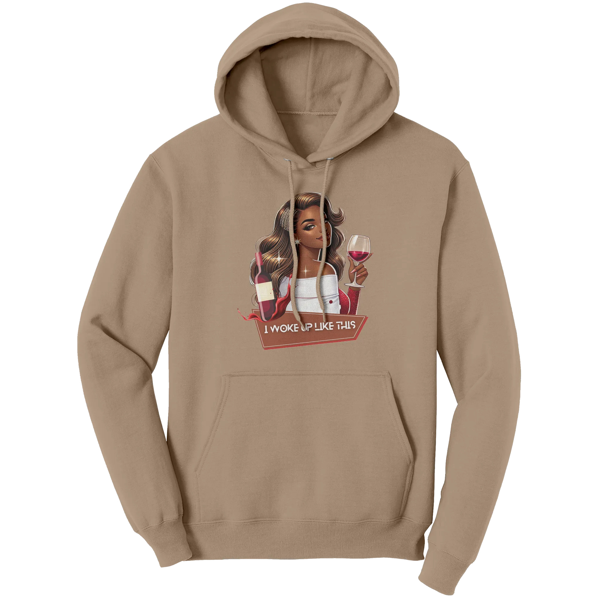 Cute Valentines Hoodie, I Woke Up Like This Hoodie, Womens Graphic Hoodie, Valentines Gift, Valentine Clothing Womens Clothing Womens Hoodie