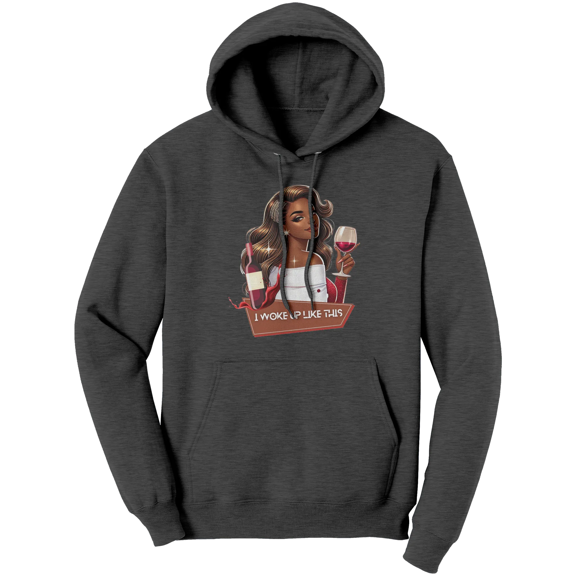Cute Valentines Hoodie, I Woke Up Like This Hoodie, Womens Graphic Hoodie, Valentines Gift, Valentine Clothing Womens Clothing Womens Hoodie