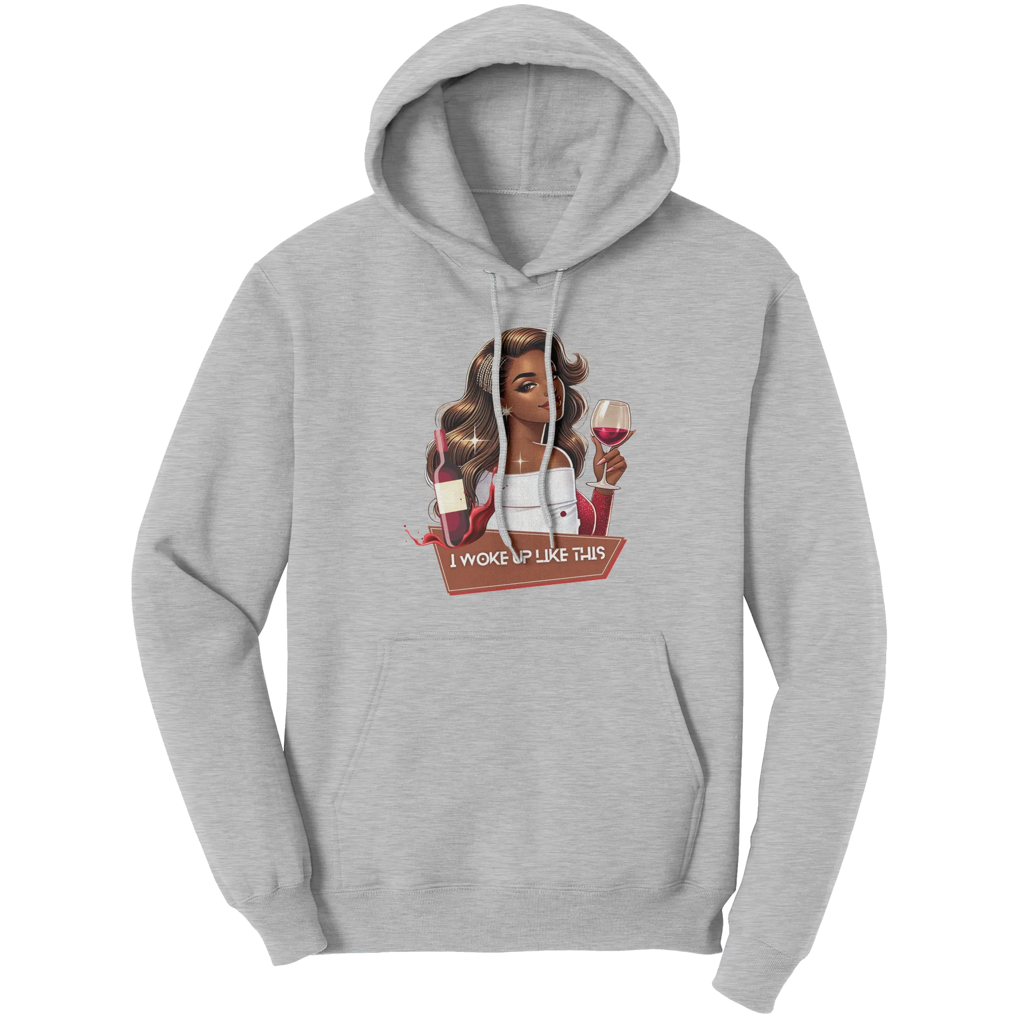 Cute Valentines Hoodie, I Woke Up Like This Hoodie, Womens Graphic Hoodie, Valentines Gift, Valentine Clothing Womens Clothing Womens Hoodie
